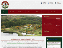 Tablet Screenshot of cloverhillgolfclub.co.uk